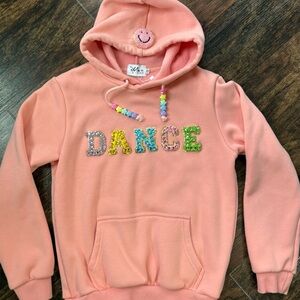 Lola + The Boys Peach Pink Dance Gem Hoodie – Size 12